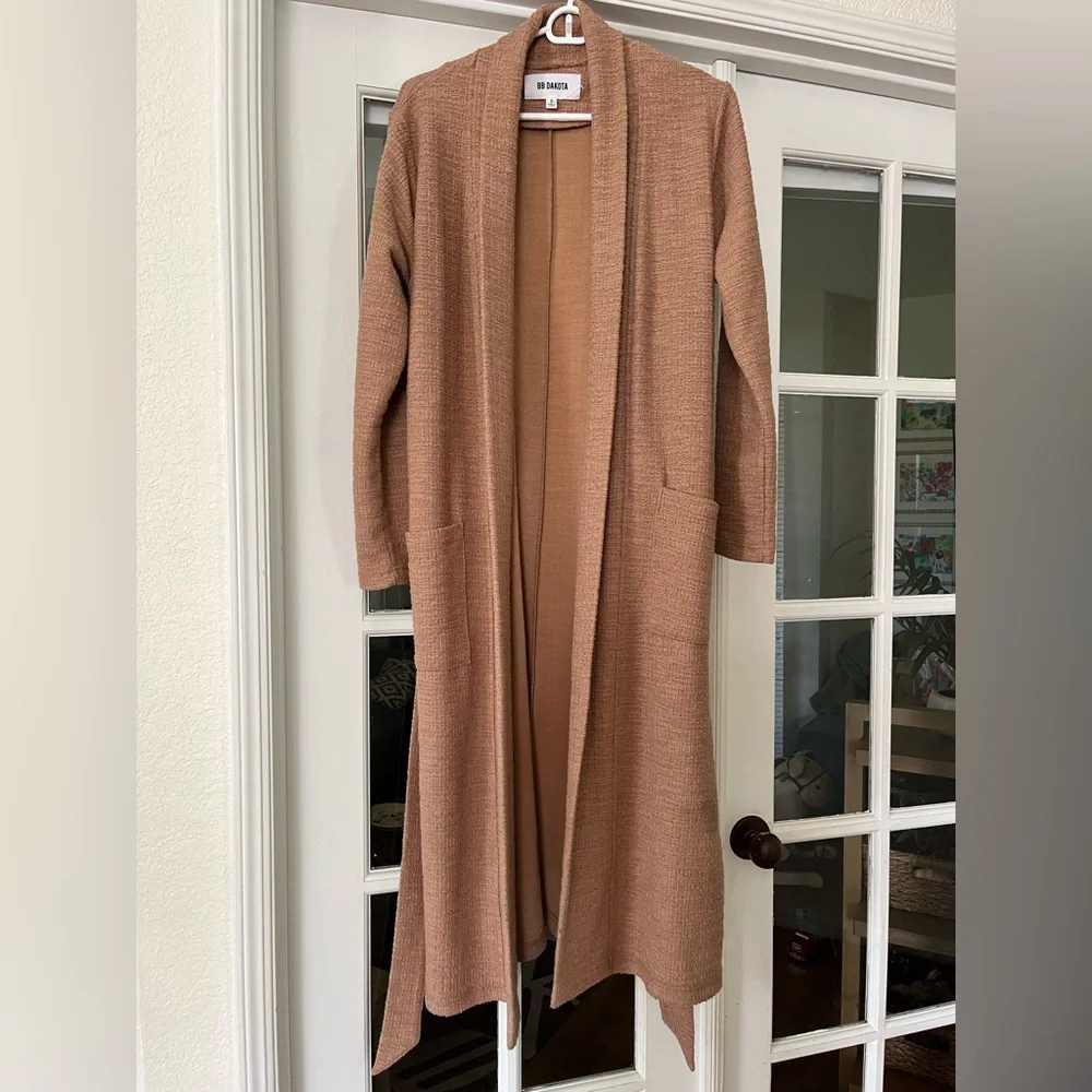 Bb Dakota • Long Brown Open Coat - Picture 1 of 6